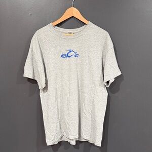 Orange County Choppers Classic Gray Tee with Blue Motif Large